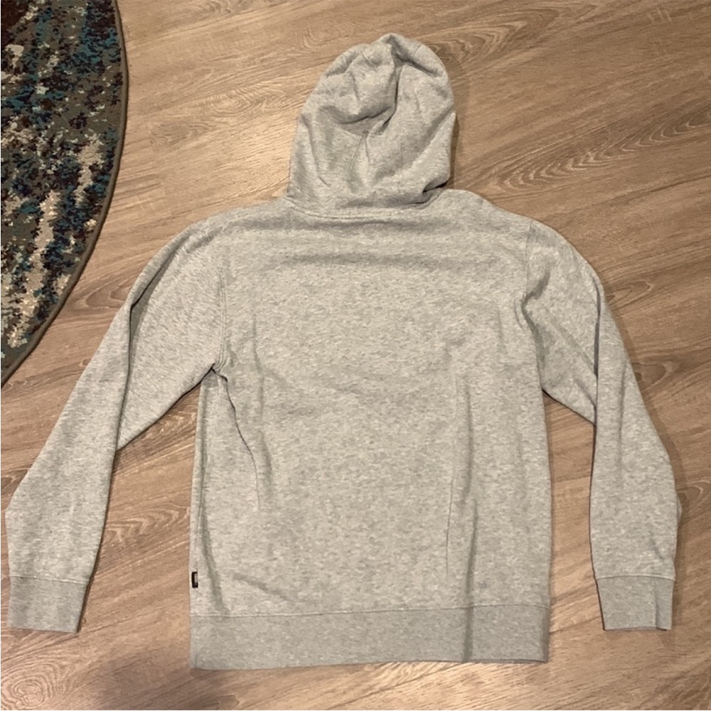 Vans Heather Gray Hoodie with Navy Logo - Picture 5 of 7